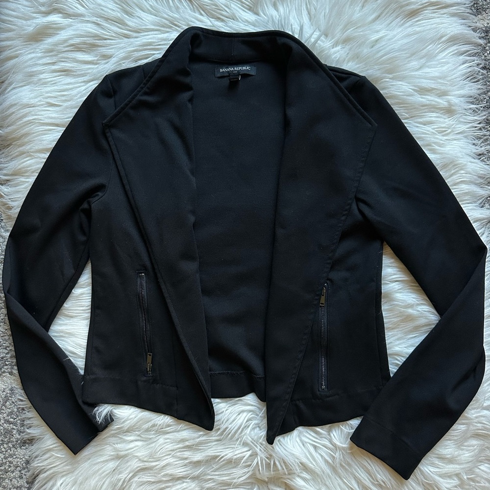 Banana Republic drape front moto jacket